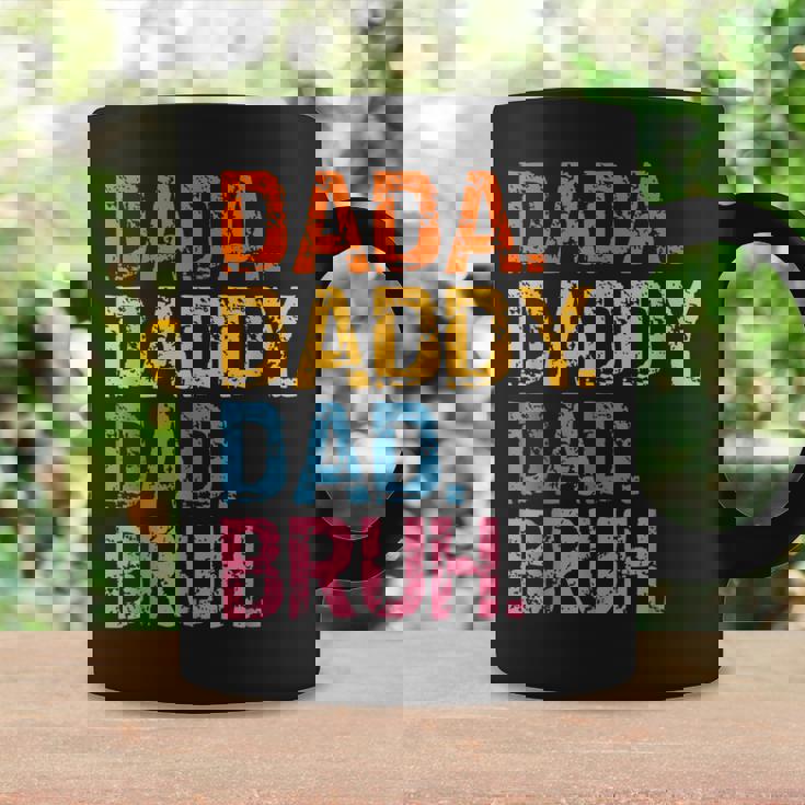 Dada Daddy Dad Bruh Fathers Day 2023 Retro Vintage Funny Coffee Mug Gifts ideas