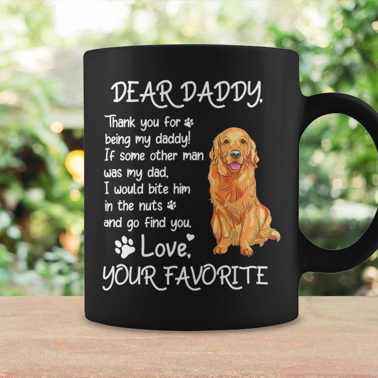 Dear Daddy Golden Retriever Dog Dad Fathers Day Coffee Mug Gifts ideas