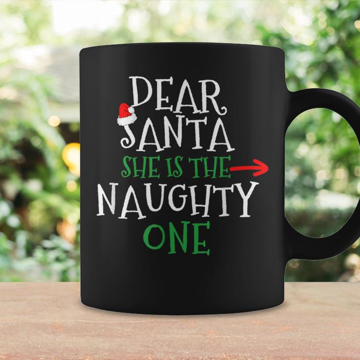 Dear Santa She Is The Naughty One Matching Couple Coffee Mug Gifts ideas