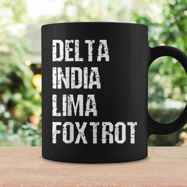 Delta India Lima Foxtrot Dilf Father Dad Funny Joking Coffee Mug Gifts ideas