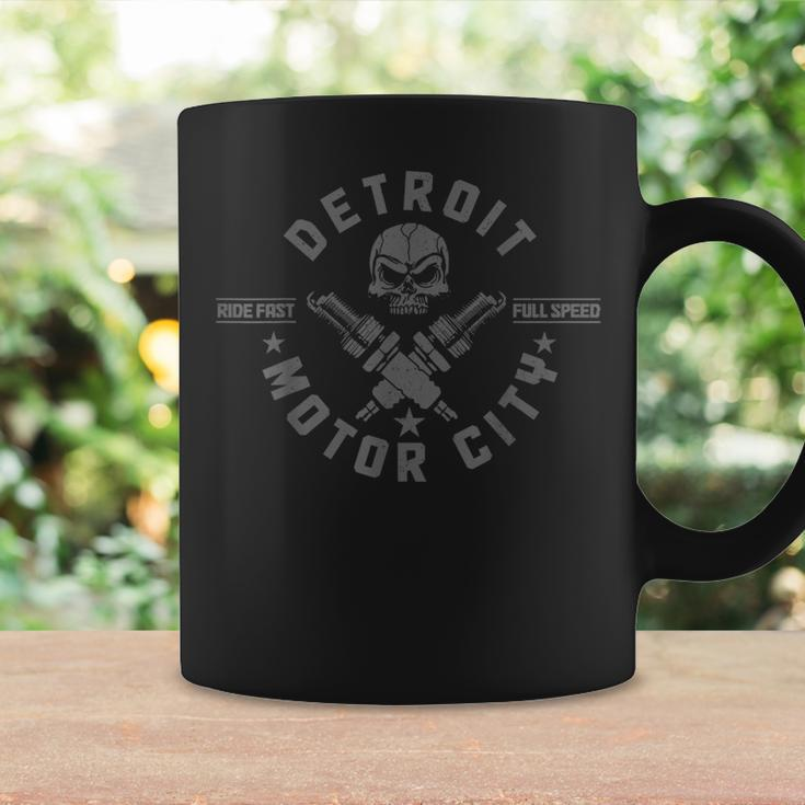 Detroit Michigan Motor City Vintage Biker Coffee Mug Gifts ideas