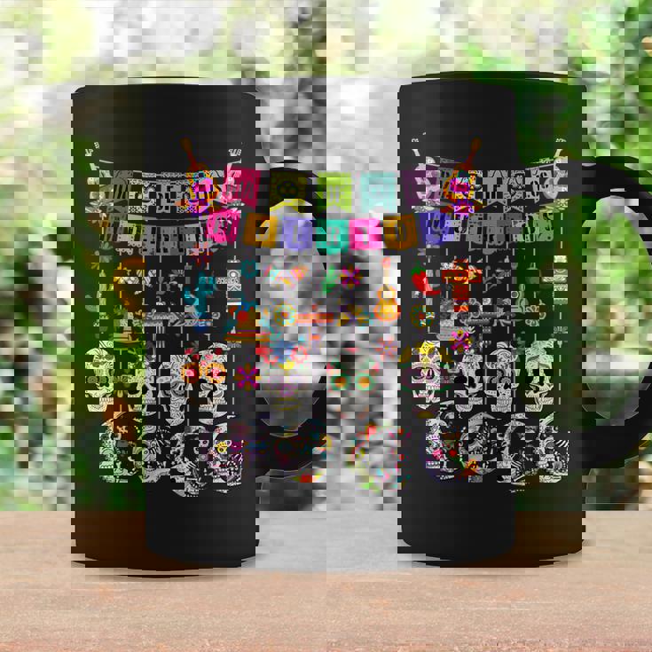Dia De Los Muertos Sugar Skulls Moon Cat Mexican Day Of Dead Coffee Mug Gifts ideas