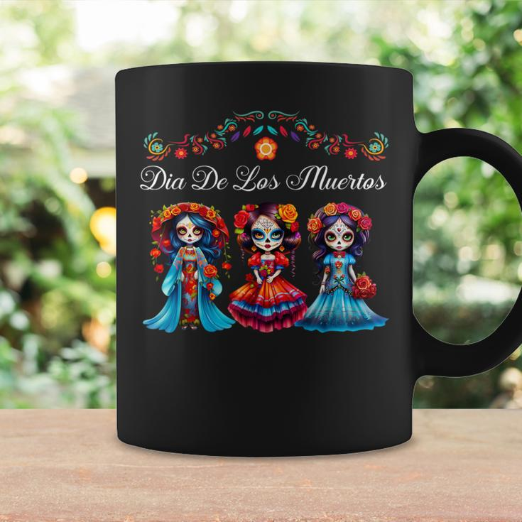 Dia De Los Muertos Three Catrinas Day Of The Dead Coffee Mug Gifts ideas