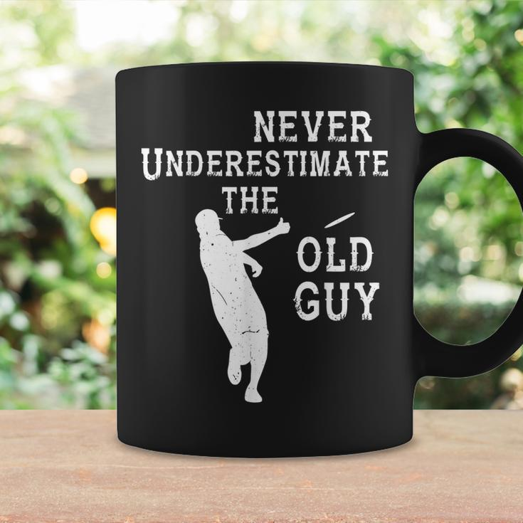 Disc Golf Never Underestimate The Old Guy Frolf Tree Golfing Coffee Mug Gifts ideas