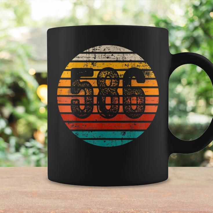 Distressed Vintage Sunset 586 Area Code Coffee Mug Gifts ideas