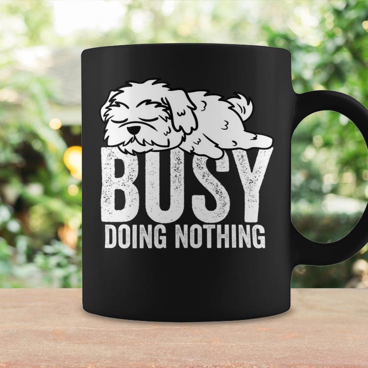 Dog Maltese Busy Doing Nothing Shirt Lazy Tee Boys Girls Gift Coffee Mug Gifts ideas