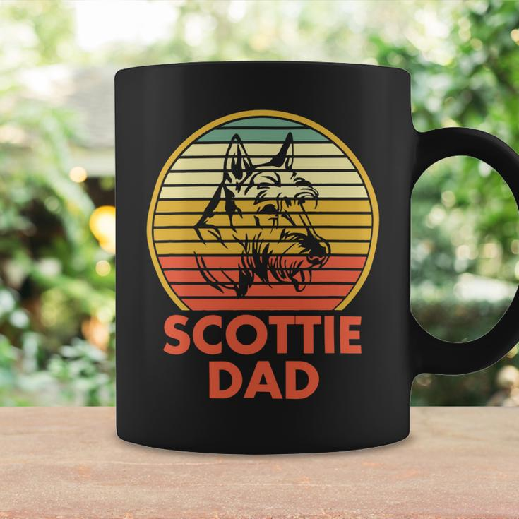 Dog Scottish Terrier Mens Retro Scottie Dad Scottish Terrier Dog Dad Coffee Mug Gifts ideas