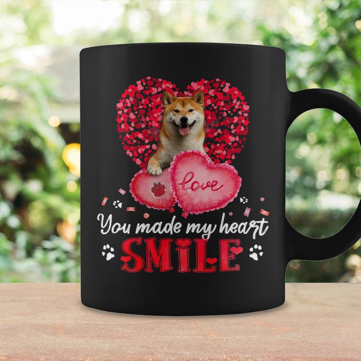 Dog Shiba Inu You Make My Heart Smile Shiba Inu With Heart Coffee Mug Gifts ideas