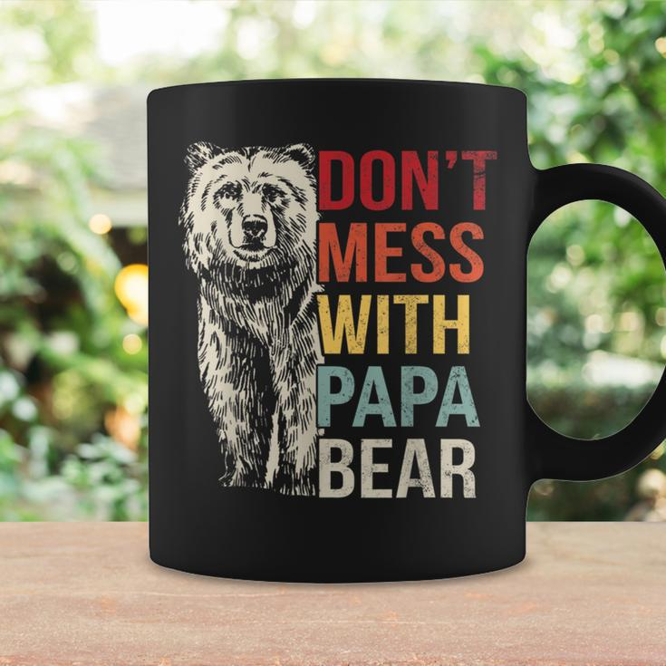 Dont Mess With Papa Bear Vintage Retro Coffee Mug Gifts ideas