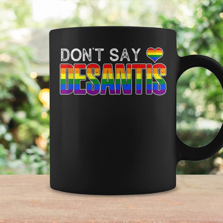 Dont Say Desantis Anti Liberal Florida Say Gay Lgbtq Pride Coffee Mug Gifts ideas