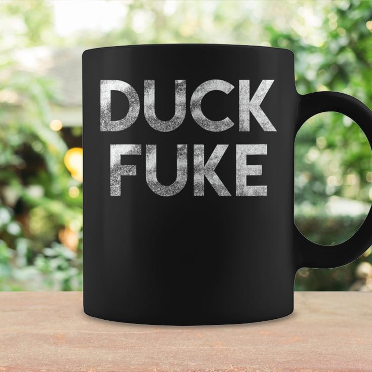 Duck Fuke Funny Basketball Rivalry Distressed Vintage Gift For Women Coffee Mug Gifts ideas