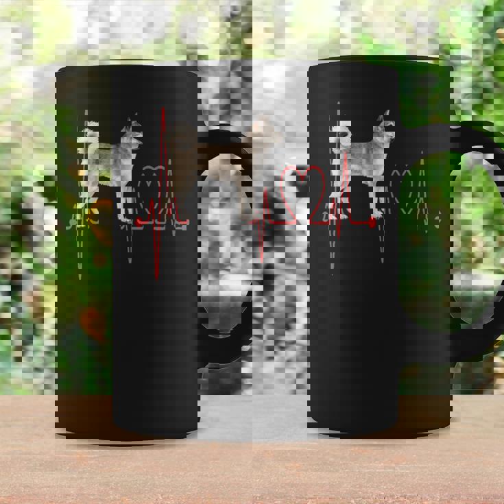 East Siberian Laika Dog Heartbeat Ekg My Dogs Are My Cardio Coffee Mug Gifts ideas