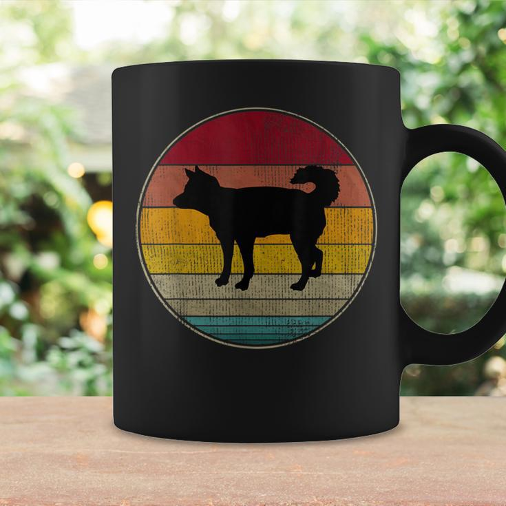East Siberian Laika Dog Silhouette Pet Lovers Vintage Retro Coffee Mug Gifts ideas