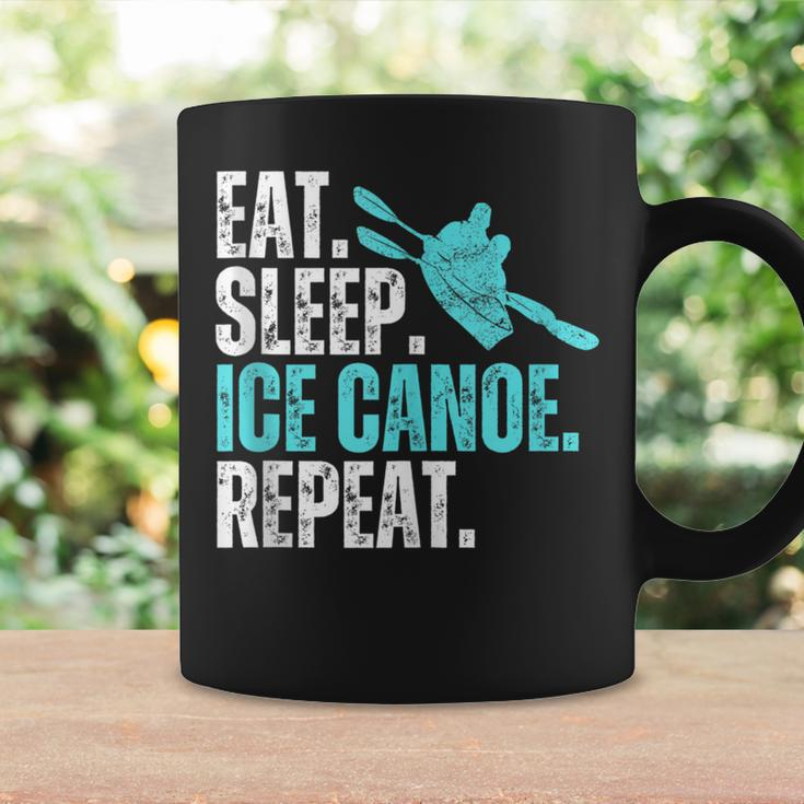 Eat Sleep Ice Canoe Repeat Ice Canoeing Winter Sport Coffee Mug Gifts ideas
