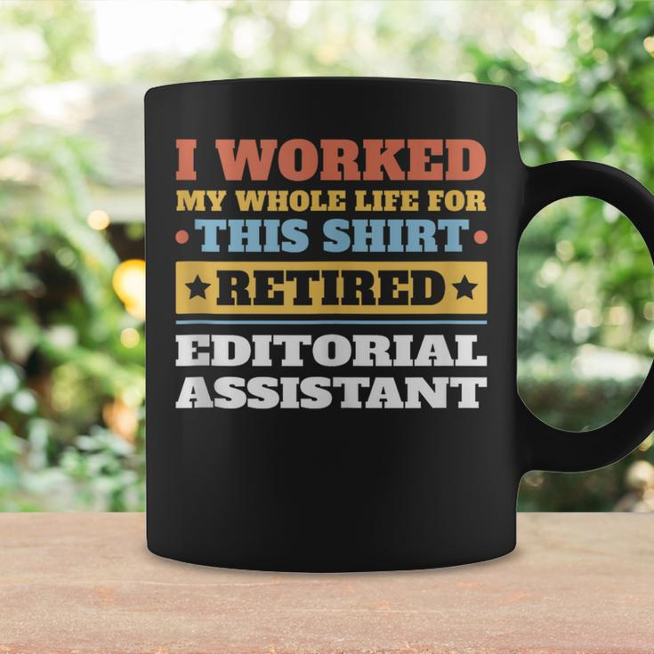 Editorial Assistant Retired Retirement Coffee Mug Gifts ideas