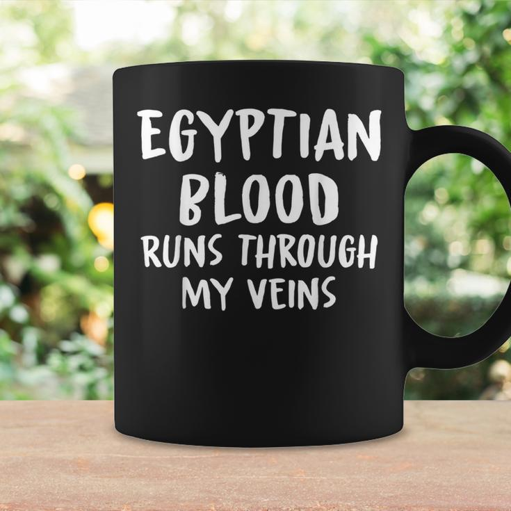 Egyptian Blood Runs Through My Veins Novelty Sarcastic Word Coffee Mug Gifts ideas