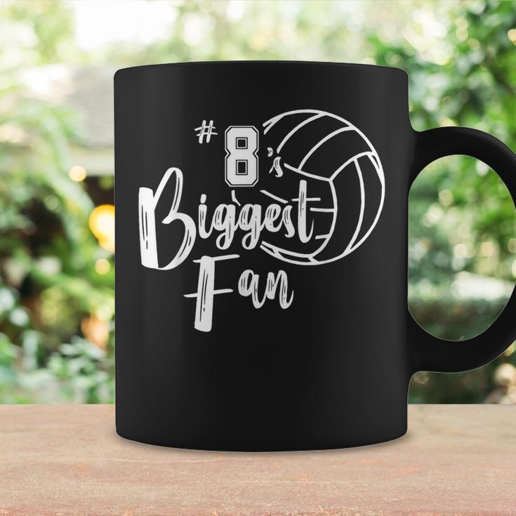 Eight 8'S Biggest Fan Volleyball Mom Volleyball Dad Coffee Mug Gifts ideas