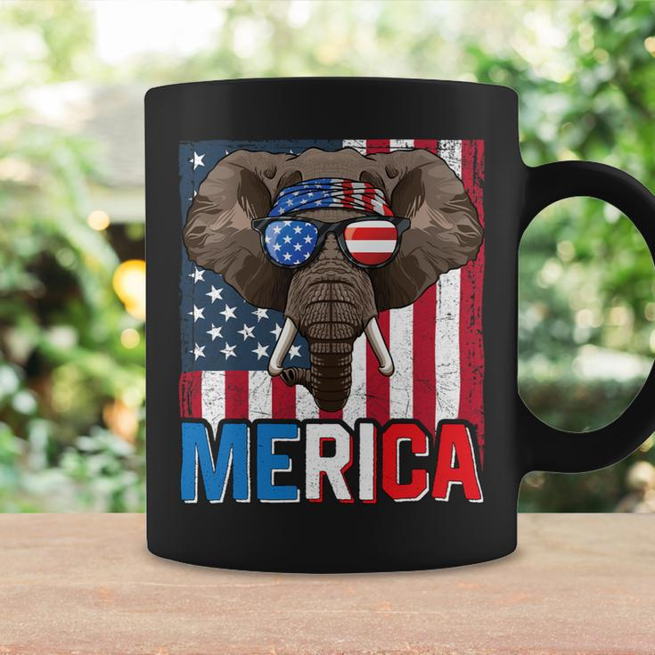 Elephant Merica 4Th Of July American Flag Usa Republican Coffee Mug Gifts ideas