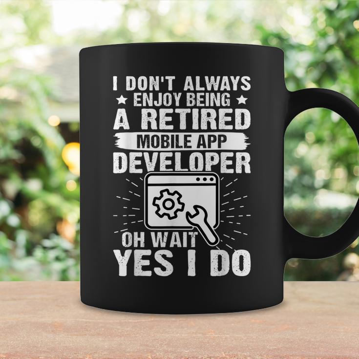 Enjoy Being A Retired Mobile App Developer Coffee Mug Gifts ideas