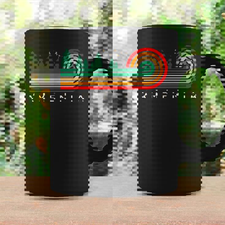 Evergreen Vintage Stripes Amenia North Dakota Coffee Mug Gifts ideas