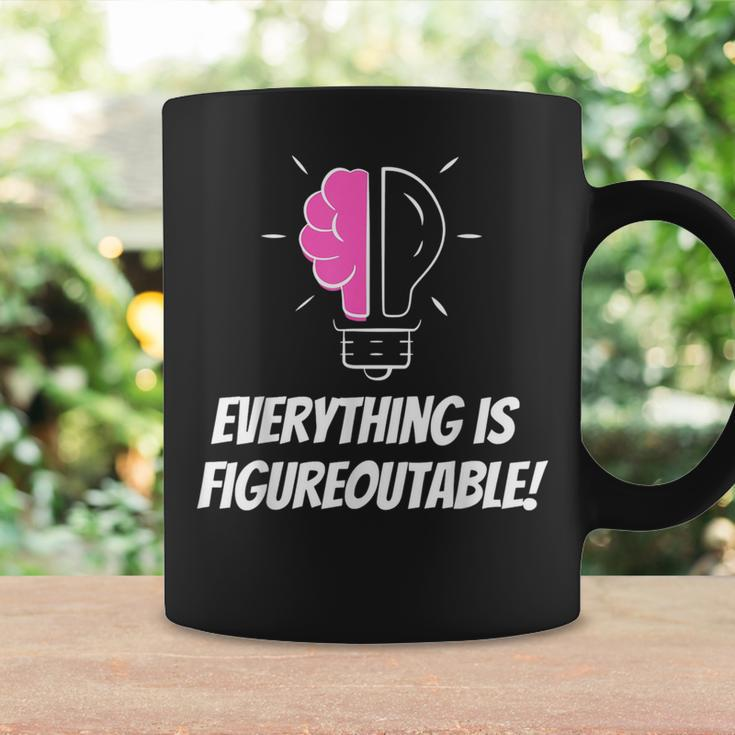 Everything Is Figureoutable Positivity Motivational Quote Coffee Mug Gifts ideas