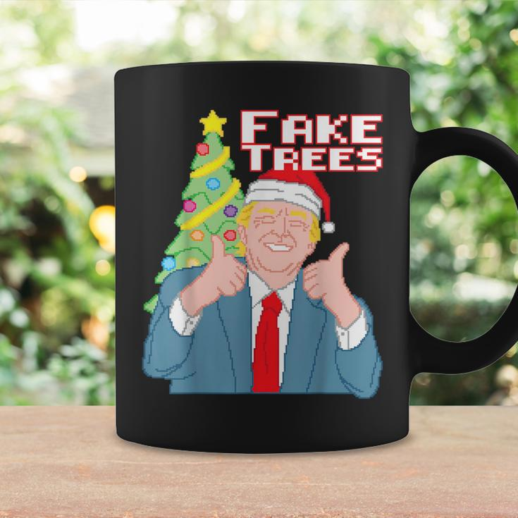 Fake Trees Us President Donald Trump Ugly Christmas Sweater Coffee Mug Gifts ideas