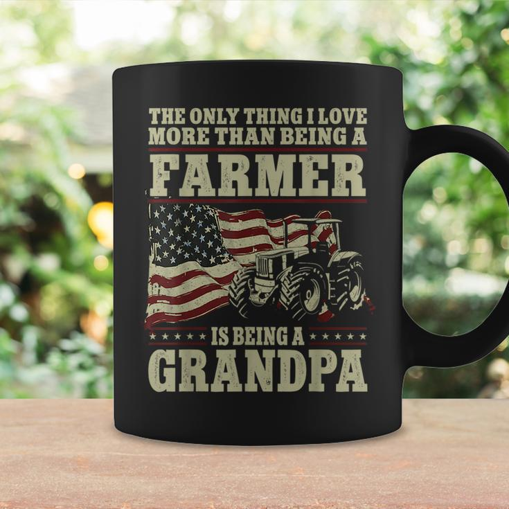 Farming Farmer Grandpa Vintage Tractor American Flag The Coffee Mug Gifts ideas
