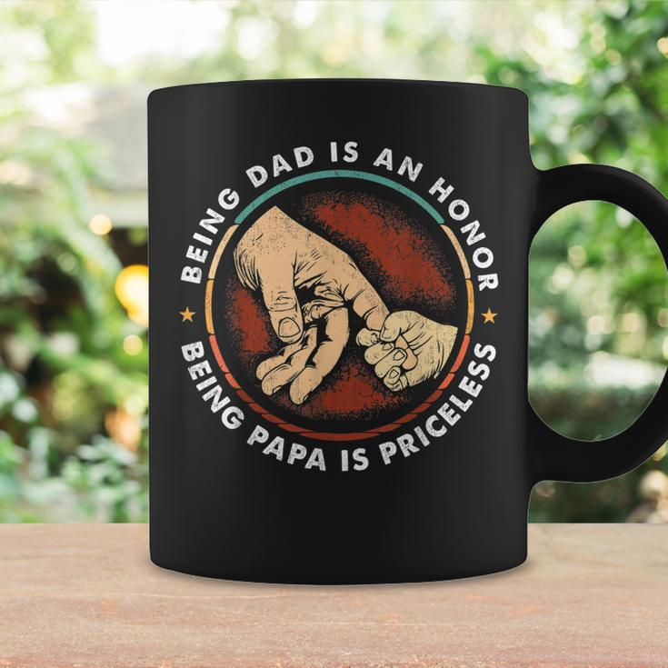 Father Day Being Dad Is An Honor Being Papa Is Priceless Coffee Mug Gifts ideas