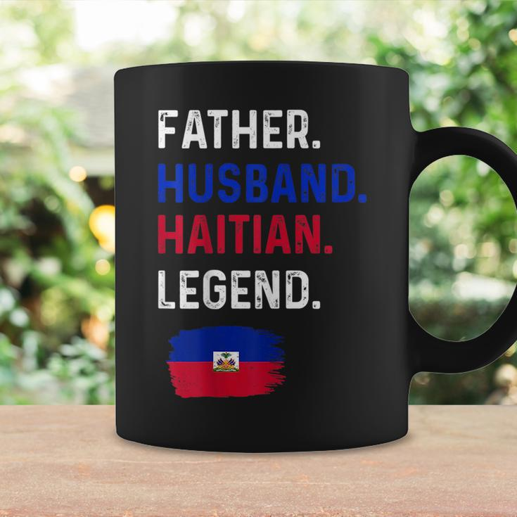 Father Husband Haitian Legend Proud Dad Haiti Flag Coffee Mug Gifts ideas