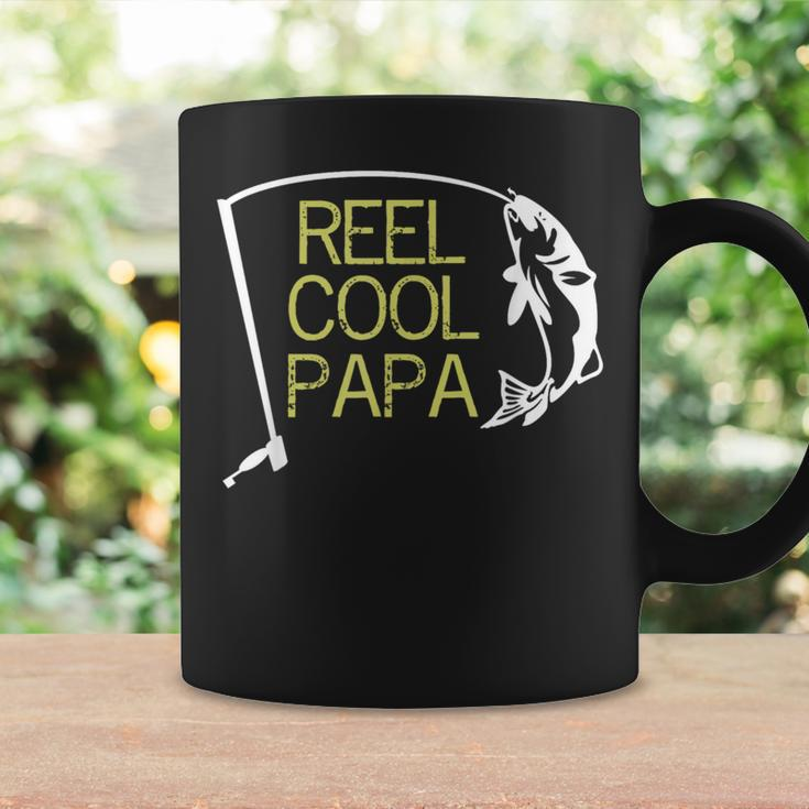 Father's Day Fishing Reel Cool Papa Dad Coffee Mug Gifts ideas