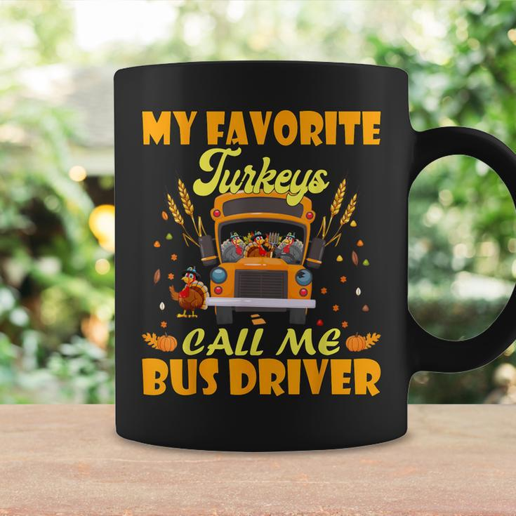 My Favorite Turkeys Call Me Bus Driver School Thanksgiving Coffee Mug Gifts ideas