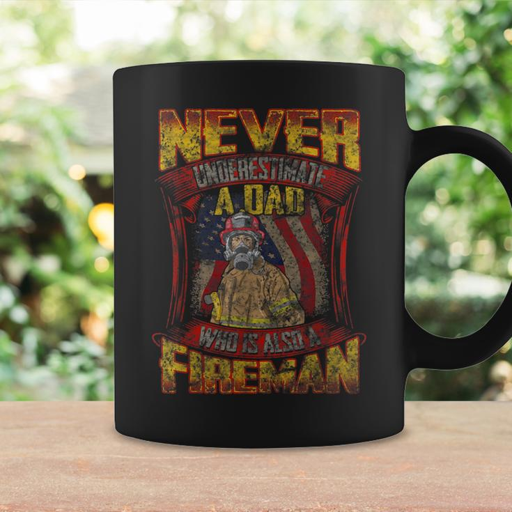 Firefighter Dad Never Underestimate Fireman Father Coffee Mug Gifts ideas