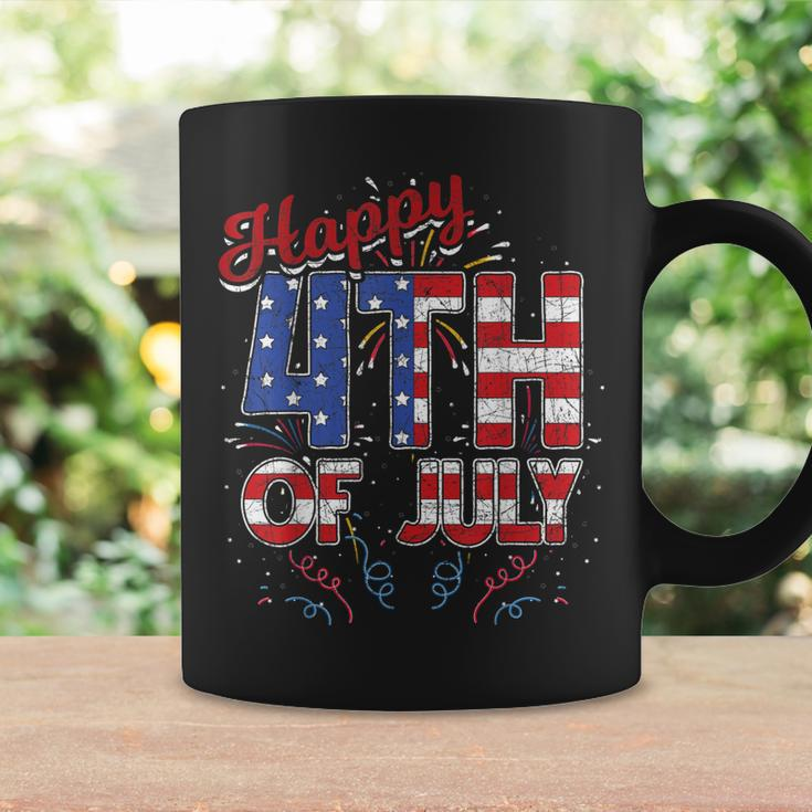 Fireworks Happy 4Th Of July Us Flag American 4Th Of July Coffee Mug Gifts ideas