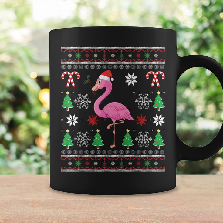 Flamingo Christmas Lights Santa Hat Ugly Christmas Sweater Coffee Mug Gifts ideas