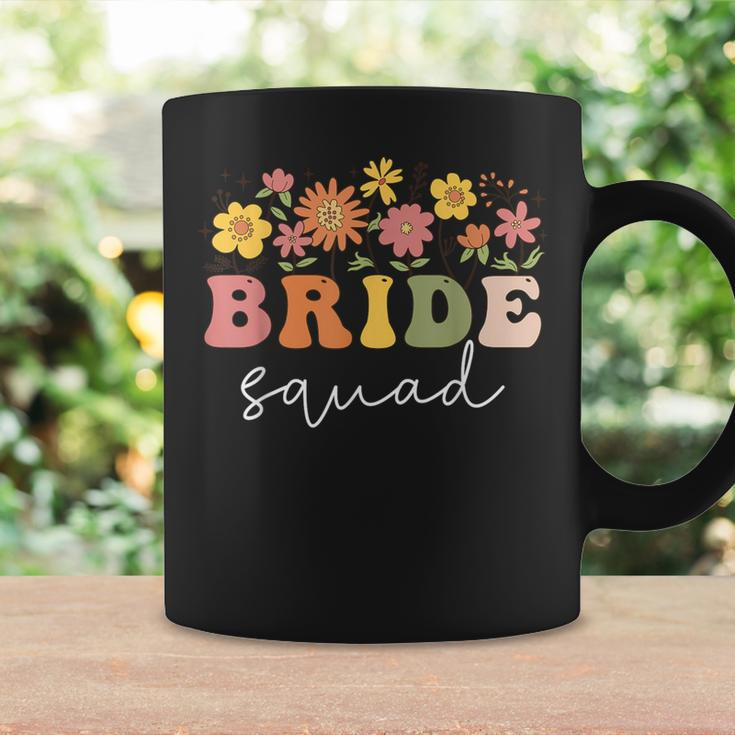 Floral Bride Squad Wildflower Wedding Bachelorette Party Coffee Mug Gifts ideas