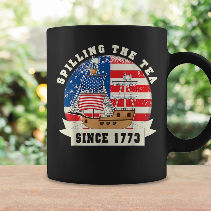 Fourth Of July Spilling The Tea 1773 Funny American History Coffee Mug Gifts ideas