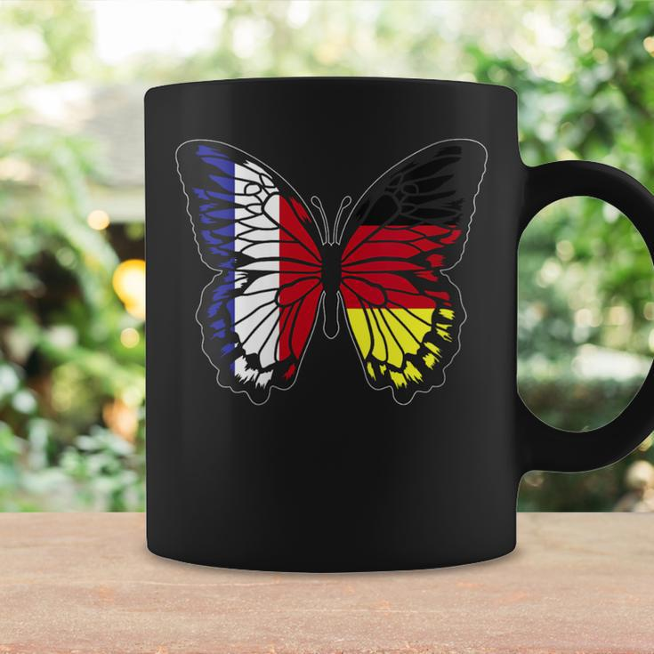 France And Germany Mix Butterfly Half German Half French Coffee Mug Gifts ideas