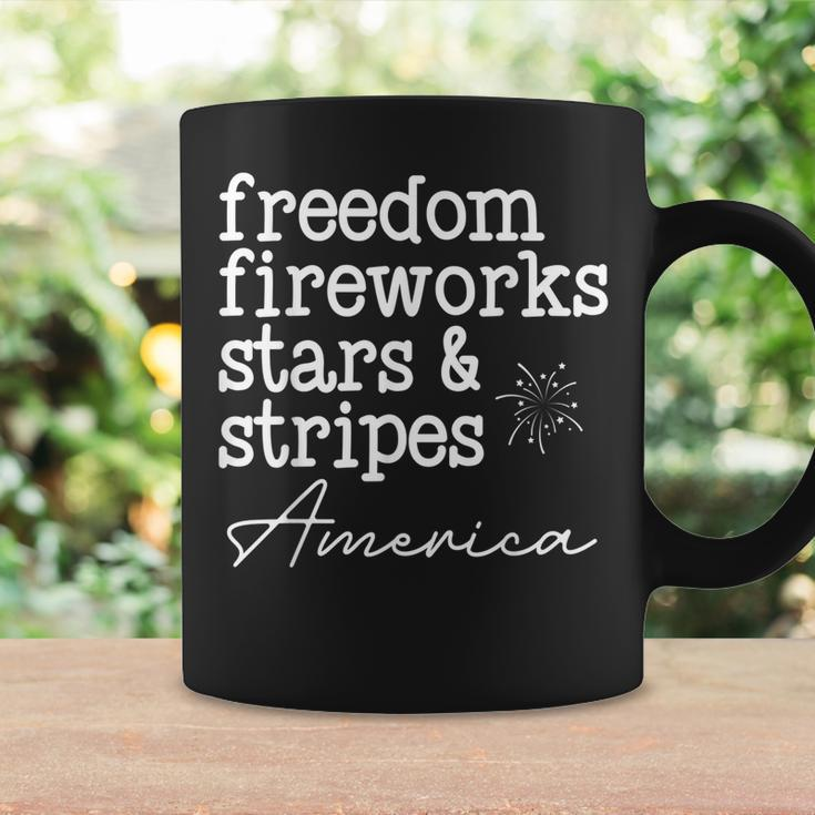 Freedom Fireworks Stars And Stripes America Family Sparklers Freedom Funny Gifts Coffee Mug Gifts ideas