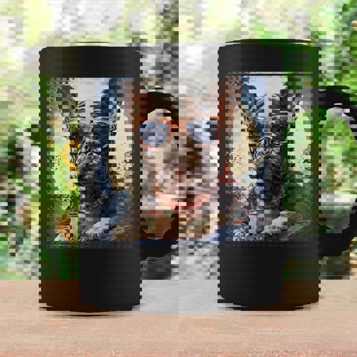 French Bulldog Vehicle Patriot Retro Coffee Mug Gifts ideas