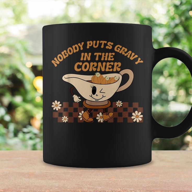 Fun Thanksgiving Nobody Puts Gravy In The Corner Gravy Lover Coffee Mug Gifts ideas