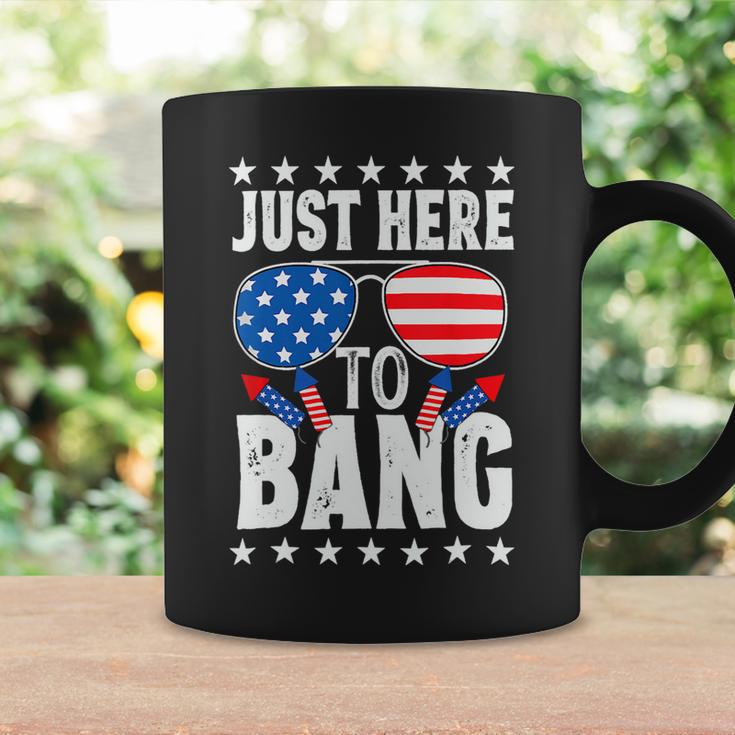 Funny 4Th Of July Im Just Here To Bang Usa Flag Sunglasses 4 Coffee Mug Gifts ideas