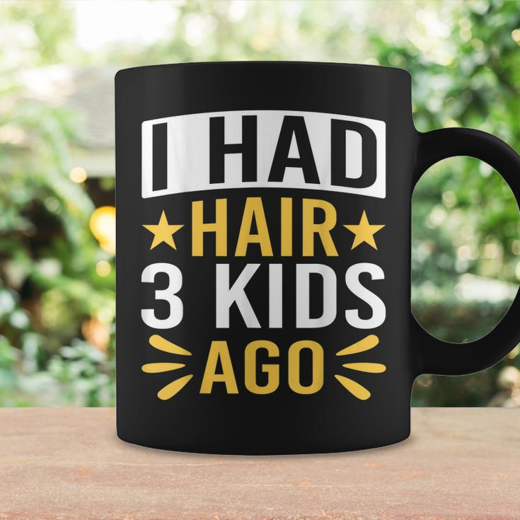 Funny Bald Dad Father Of Three Triplets Husband Fathers Day Gift For Mens Gift For Women Coffee Mug Gifts ideas