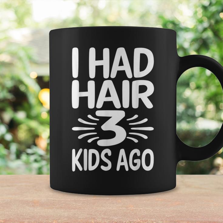 Funny Bald Dad Father Of Three Triplets Husband Fathers Day Gift For Women Coffee Mug Gifts ideas