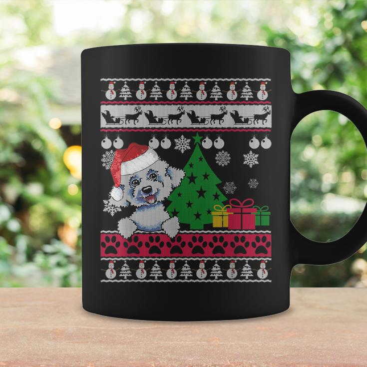 Bichon Frise Christmas Ugly Sweater Dog Lover Xmas Coffee Mug Gifts ideas