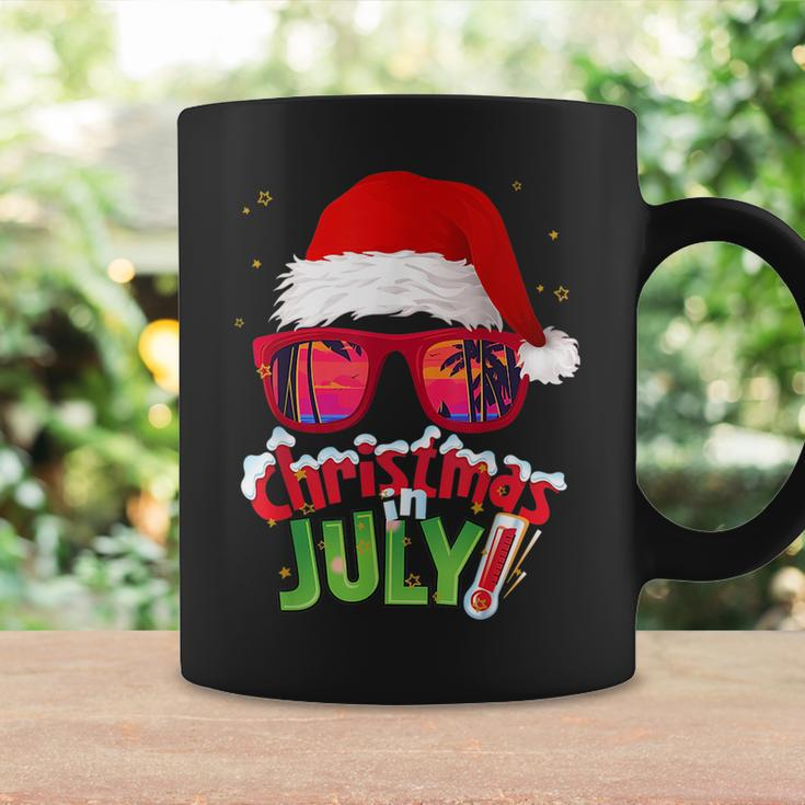 Funny Christmas In July Summer Santa Sunglasses Xmas Summer Funny Gifts Coffee Mug Gifts ideas