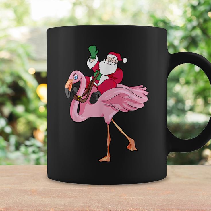 Christmas In July Santa Claus Flamingo Summer Coffee Mug Gifts ideas