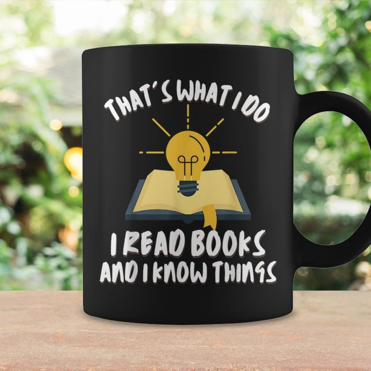 Funny Dad Thats What I Do I Read Books And I Know Things Coffee Mug Gifts ideas