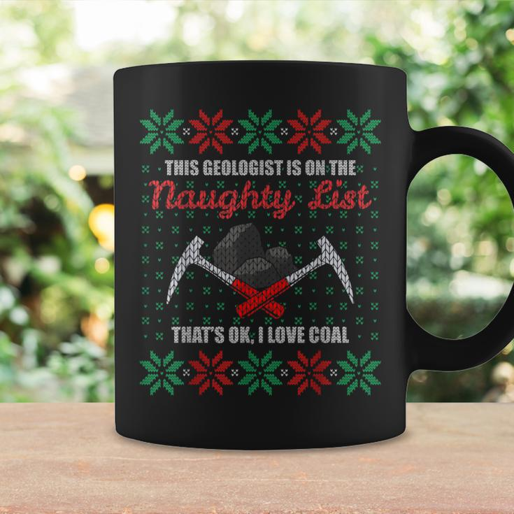 Geologist Geology Ugly Christmas Sweater Naughty List Coffee Mug Gifts ideas