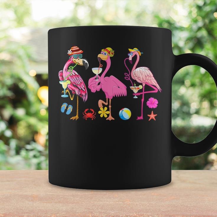 Funny Hawaiian Flamingos Drinking Cocktail Christmas In July Drinking Funny Designs Funny Gifts Coffee Mug Gifts ideas
