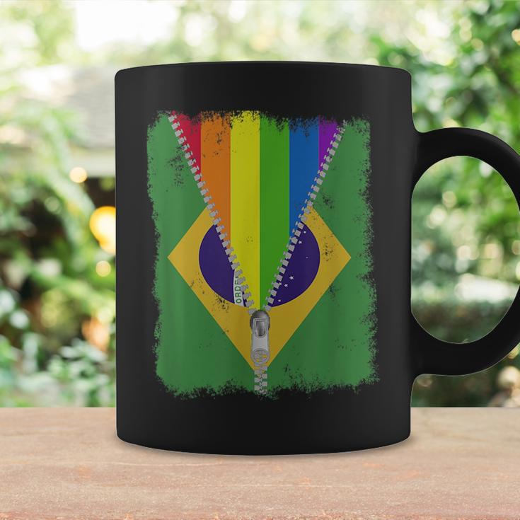 Funny Lgbt Gay Pride Rainbow Brazil Flag Brazilian Coffee Mug Gifts ideas